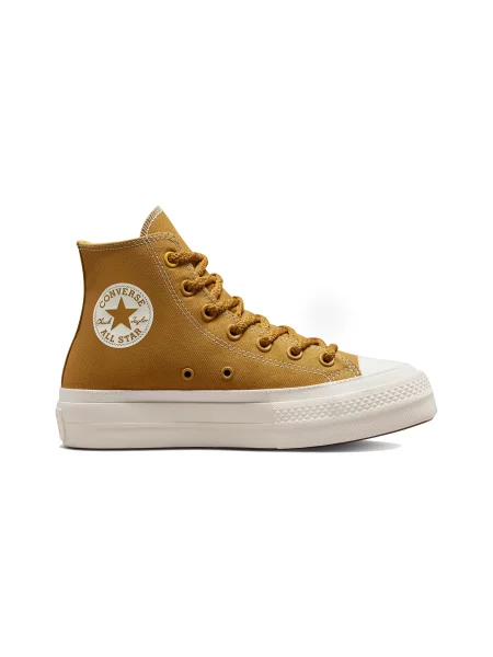 Converse Chuck Taylor All Star Lift Workwear Textiles High Top Kobiety Buty sportowe Converse Size: żółty