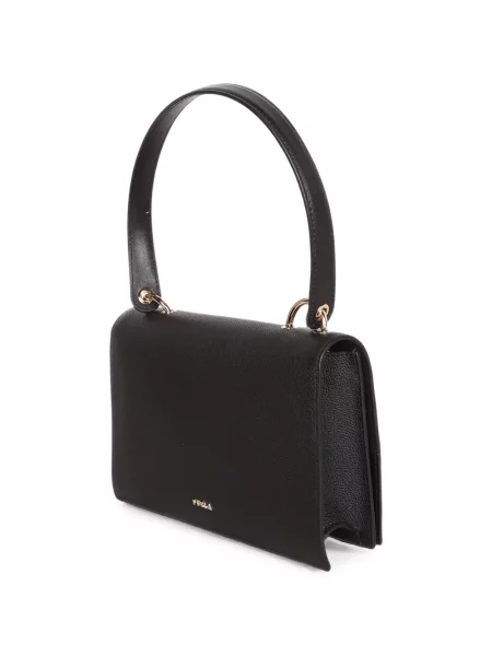 Geantă shopper Furla din piele negru