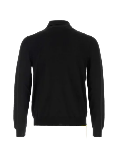 Lung tricou polo Fendi negru