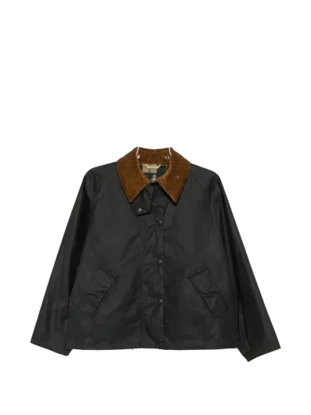 Gulerat ceruit geacă Barbour de catifea cord verde