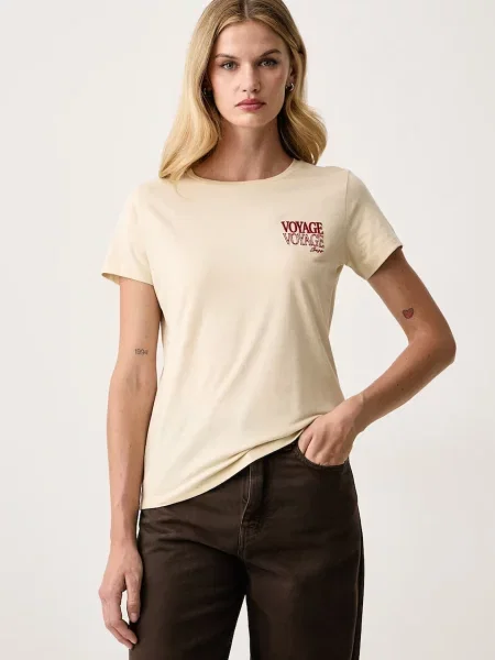 BOSS Orange tricou pentru femei din galben