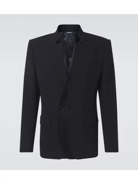 Volneni blazer Dolce&gabbana črna