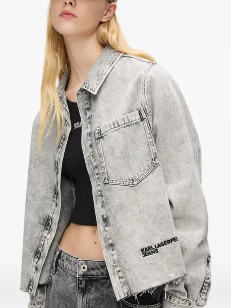 Cămașă Karl Lagerfeld Jeans gri