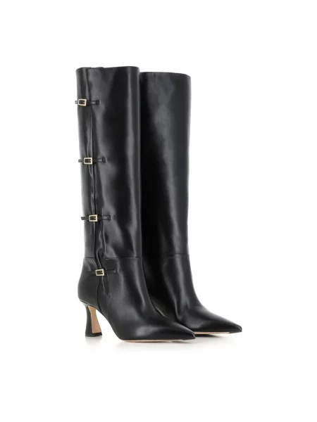 Botki Malone Souliers skórzane czarne