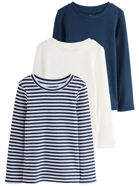 Next Tricou bleumarin murdar alb