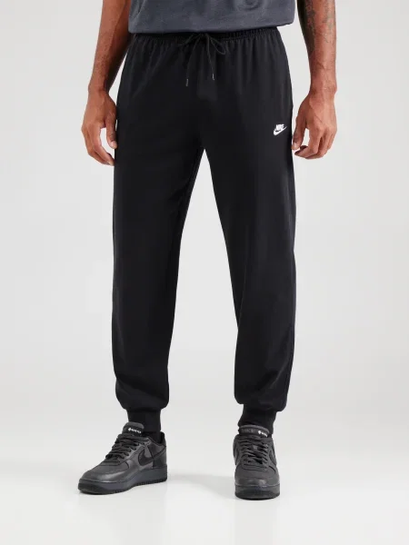 Nike Sportswear Nohavice CLUB / biela čierna