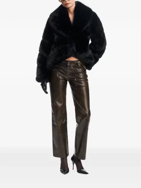 Blană artificială geacă Ow Collection negru