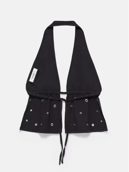 Pull&Bear Top denim negru
