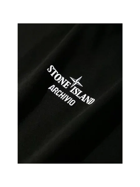 Koszulka Stone Island z kamieniami czarna