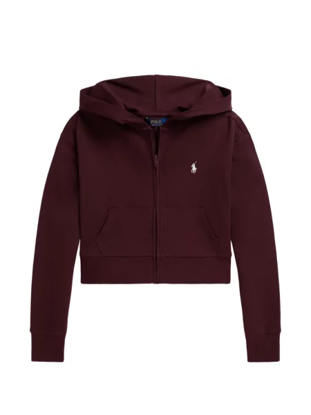 Bluza z kapturem dziecięca Polo Ralph Lauren czerwona
