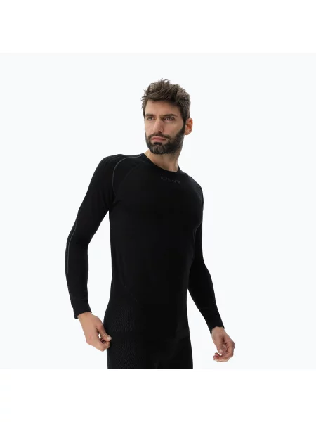 Longsleeve termoaktywny UYN Evolutyon Biotech black czarna