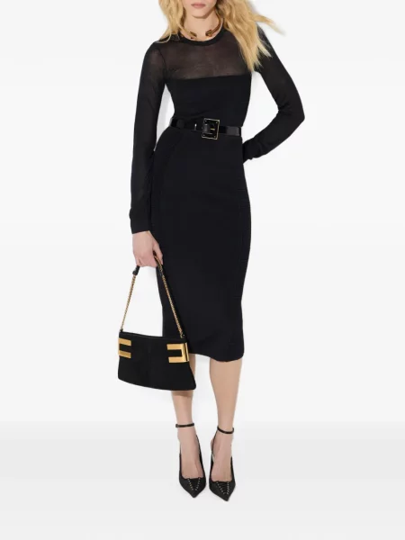 Rochie Elisabetta Franchi tricotate negru