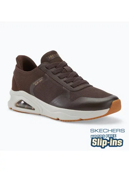 Férfi cipő SKECHERS Uno Tres-Air Necessairy Comfort chocolate Uno Tres-Air Necessairy Comfort CHOC barna