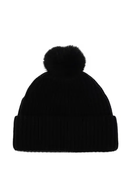 Căciulă Canada Goose tricotate cu pompoane negru