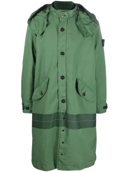 Palton Stone Island cu imagine verde