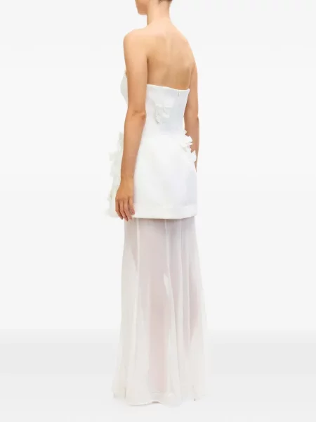 Rochie maxi Acler de costum alb