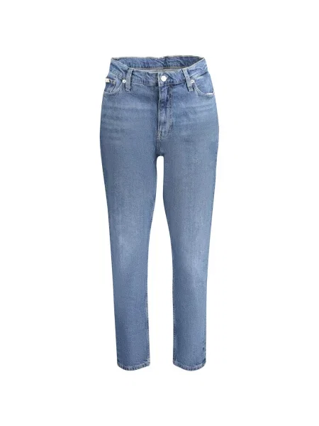 Mom jeans Calvin Klein Jeans niebieskie