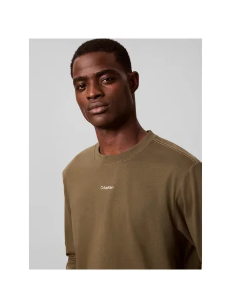 Calvin Klein Jeans Tricou EASY oliv alb
