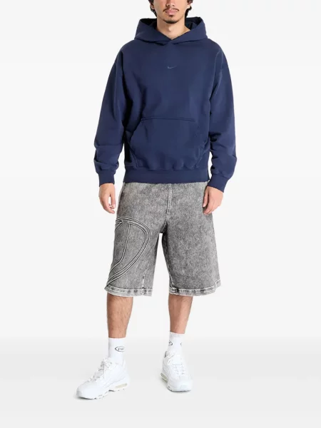 Pantaloni Nike din fleece alb