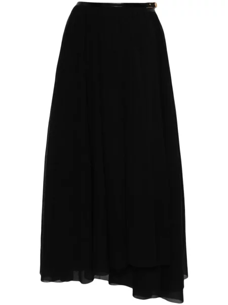 Fustă midi Philosophy Di Lorenzo Serafini până la genunchi negru