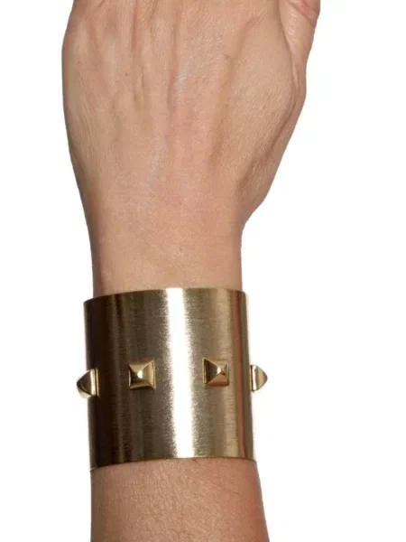 Zapestnica Nyx Noir bracciale color oro con le borchie zlata