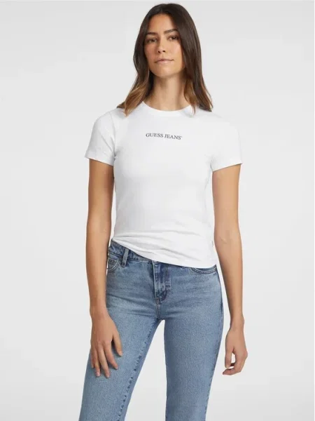 Guess Jeans Tričko biela
