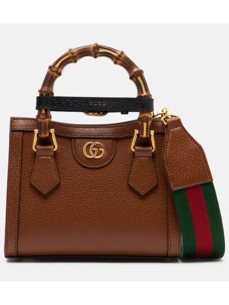Geanta de piele Gucci Diana din piele mini negru