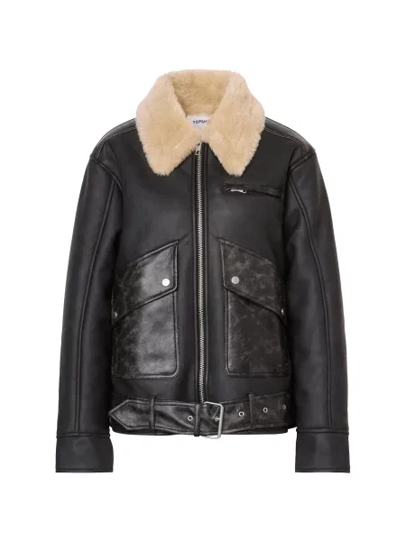 TOPSHOP Demisezoninė striukė TSSIGRID' juoda