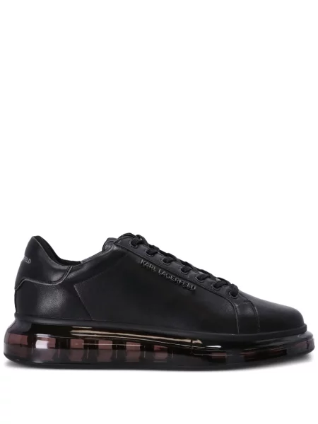 Sneakerși Karl Lagerfeld din piele negru