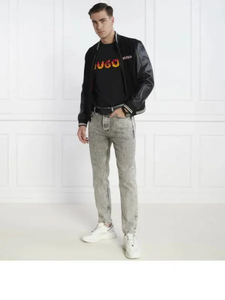 HUGO Tricou Danda negru