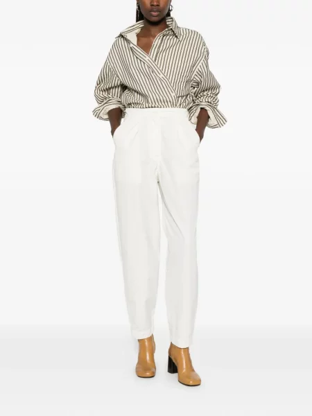 Pantaloni Casey Casey alb