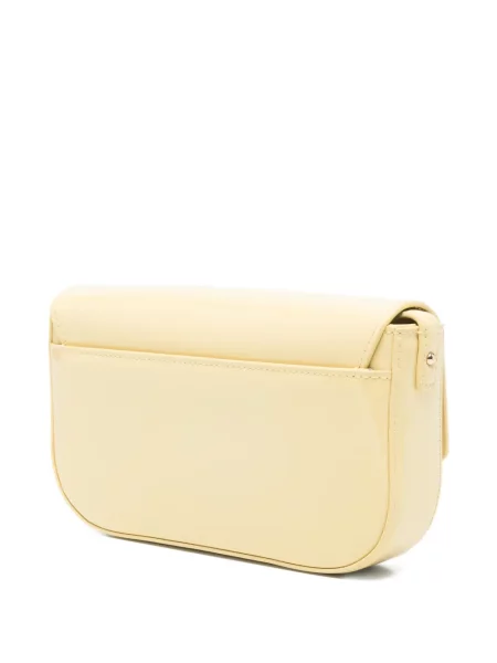 Geanta de piele Patrizia Pepe din piele galben