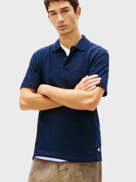 Поло Tommy Jeans синее