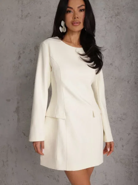 Rochie Agats deschis bej