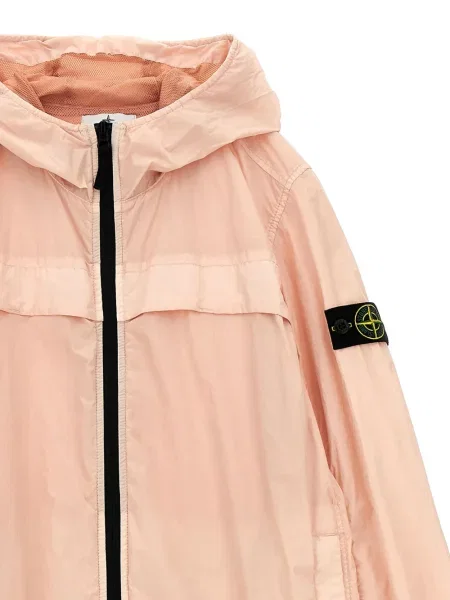 Kurtka dziecięca Stone Island różowa