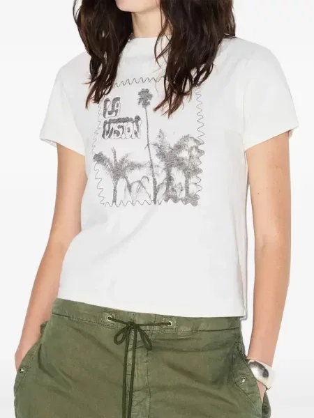 Tricou Re/done cu imagine alb