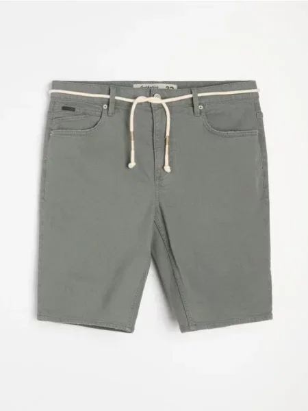 Sinsay džínsové šortky zelená