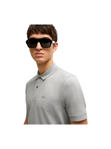 Koszulka polo Boss szara