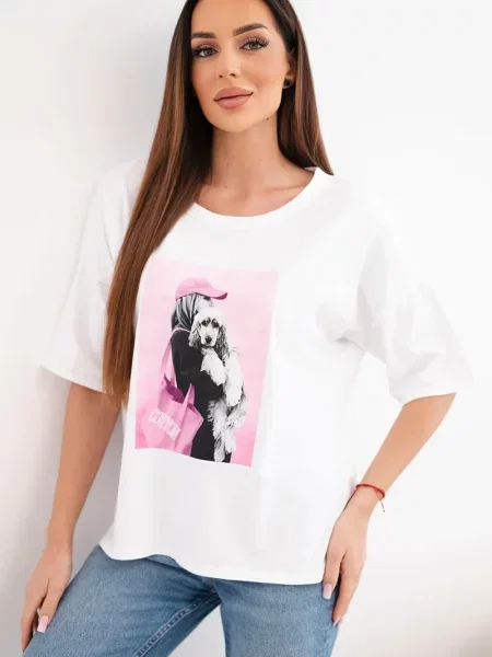 Tricou Kesi Włoski alb