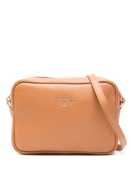 Body Patrizia Pepe din piele maro