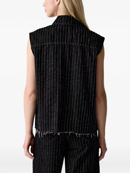 Дънково яке Karl Lagerfeld Jeans без ръкави черно