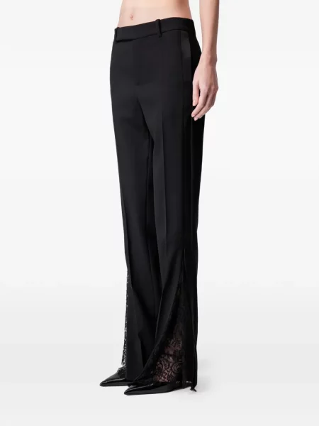 Pantaloni Article Ten din dantelă negru
