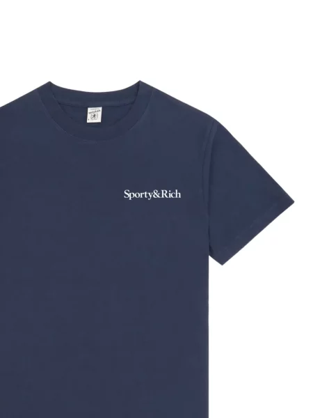 Μικρός μπλούζα Sporty & Rich με αυτόγραφο μπλε