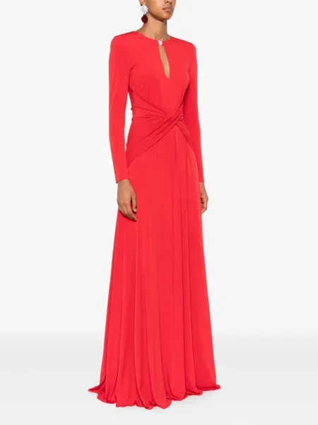 Rochie maxi Nissa lungă de costum roșu