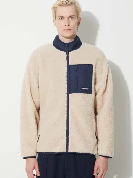 Gramicci bluza Sherpa gładka beżowy