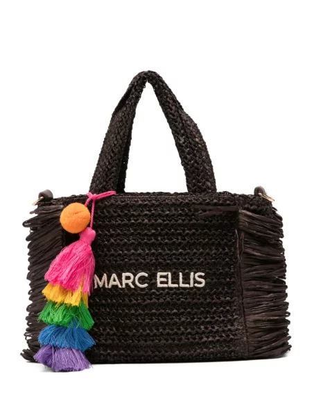 Geantă shopper Marc Ellis cu franjuri maro