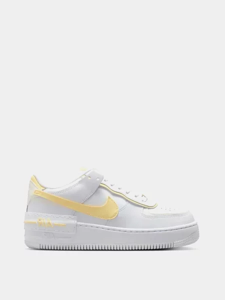 Кожаные кроссовки Nike Air Force 1 белые