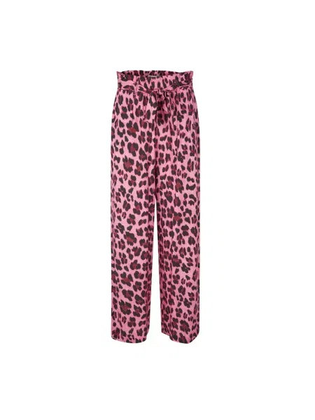 Wielobarwność spodnie Lollys Laundry różowe