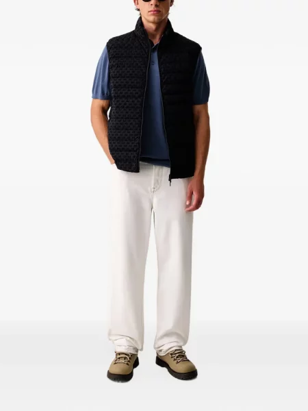 Polo Armani Exchange με κέντημα μπλε