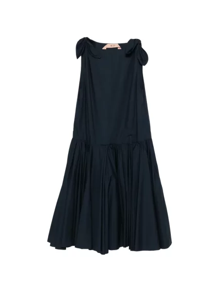 Rochie N°21 cu legături de costum cu bretele albastru